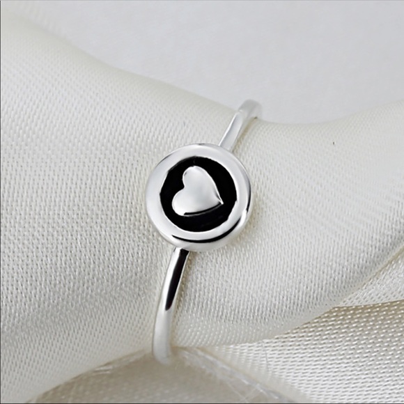 PANDORA SIMPLE HEART RING WITH BOX - Picture 2 of 3